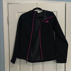 The North Face Navy and Pink Rain Jacket